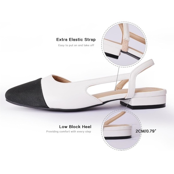 Two Toned Flats Sandals 10.5(43) - Picture 5 of 12